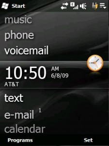 WM 6.5 Today Screen from the TPC Elite Series ROM